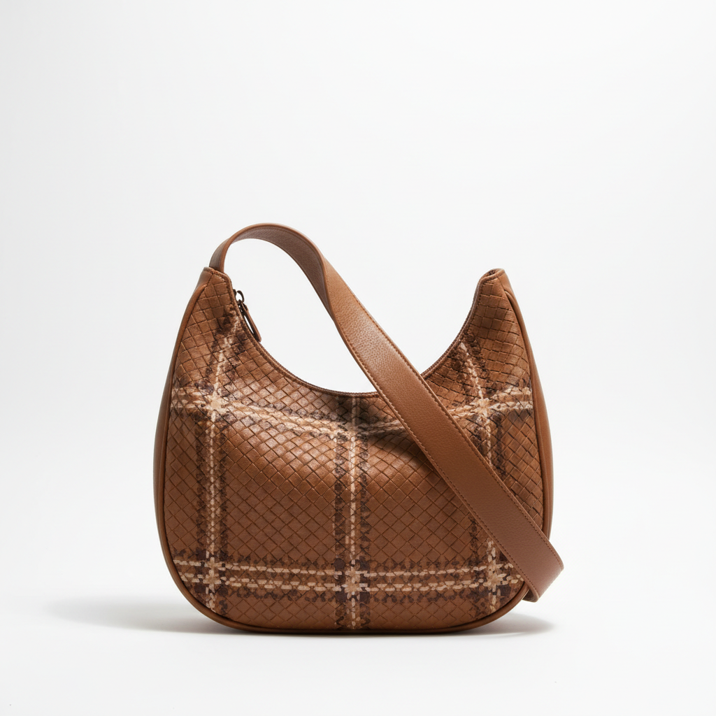 Woven Vegan Leather Hobo Bag — Celeste Luxe