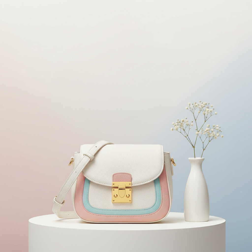 Macaron Genuine Leather Shoulder Bag — Light Luxury